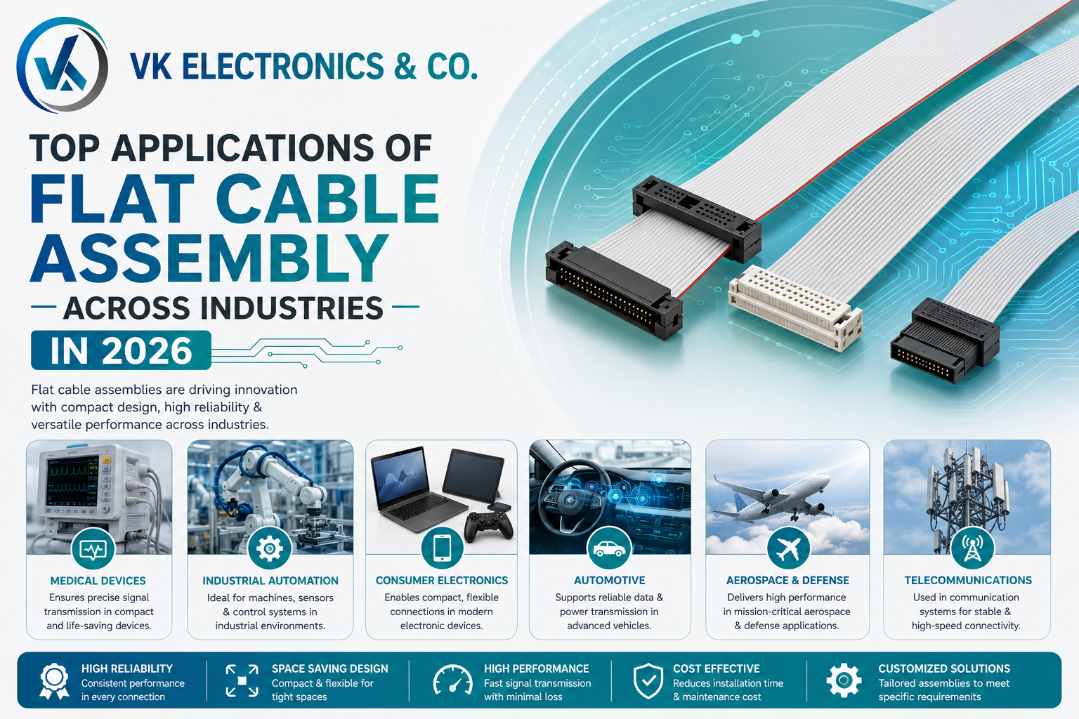 Top Applications of Flat Cable Assembly Across Industries in 2026