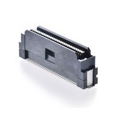 0.8mm BOARD TO BOARD SINGLE SLOT SMT 180° WITH POST WITH FITTING NAIL Manufacturers in Delhi