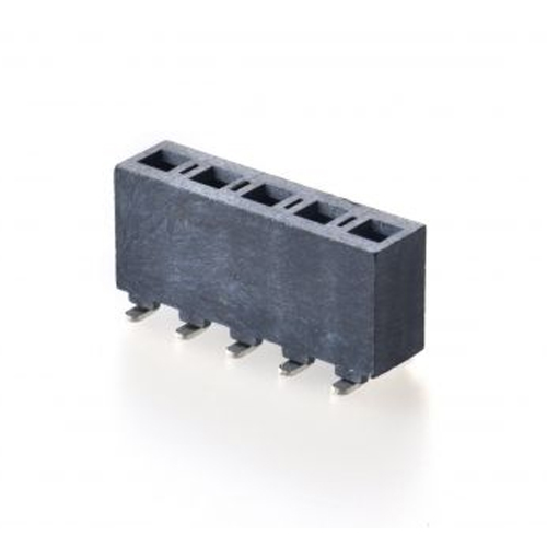 3.96mm FEMALE HEADER SMT 180° WITHOUT POST TOTAL HEIGHT=9.3mm SINGLE ROW TIN PLATED Manufacturers in Delhi