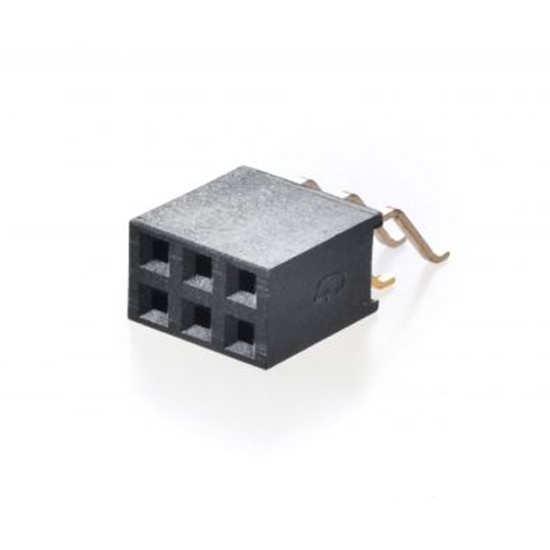 2.54mm FEMALE HEADER SMT 90° WITHOUT POST INSULATOR HEIGHT=8.5mm Manufacturers in Delhi
