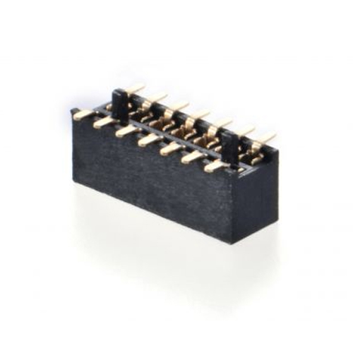 1.27X1.27mm FEMALE HEADER SMT 180° WITH POST DUAL ROW Manufacturers in Delhi