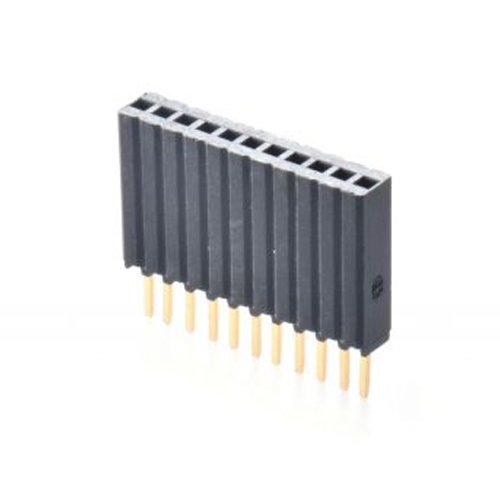1.27X2.54mm FEMALE HEADER DIP 180° SINGLE ROW Manufacturers in Delhi