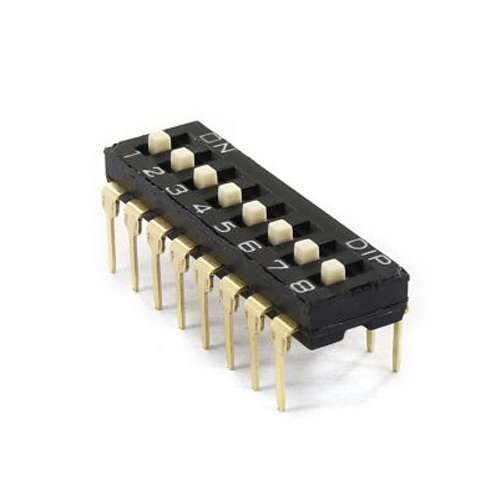 2.54mm DIP SWITCH IC TYPE BLACK INSULATOR Manufacturers in Delhi