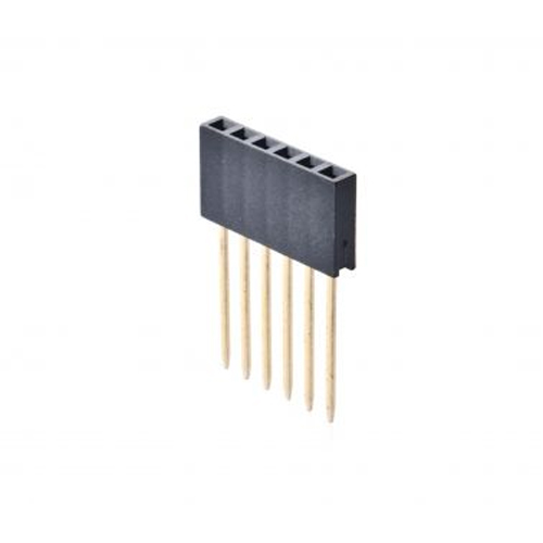 2.54mm FEMALE HEADER DIP 180° SINGLE ROW Manufacturers in Delhi