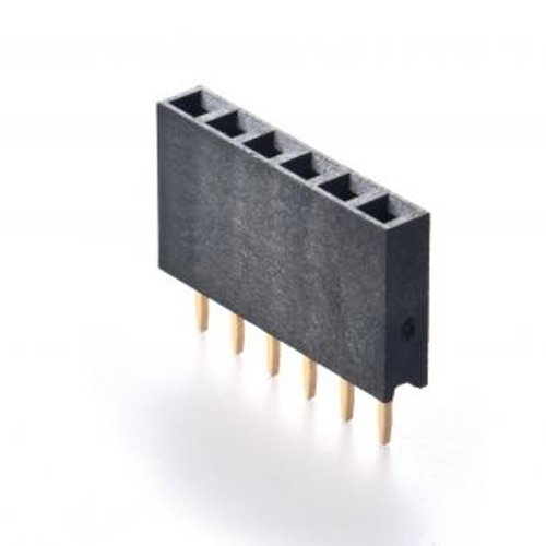 2.54mm FEMALE HEADER DIP 180° STANDARD TYPE Manufacturers in Delhi