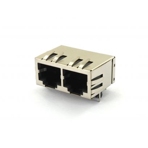 MODULAR JACK DIP 90° FULL SHIELDED BLACK INSULATOR SPLIT FOOT Manufacturers in Delhi