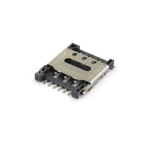 NANO SIM CONNECTOR HINGED COVER TYPE 06PIN SMT 90° Manufacturers in Delhi