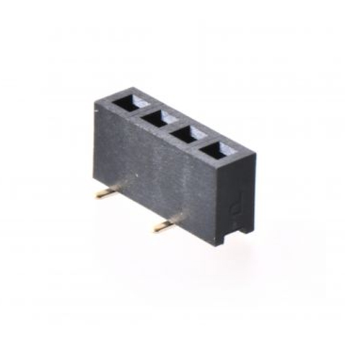 2.0mm FEMALE HEADER SMT 180° WITHOUT POST SINGLE ROW TOTAL HEIGHT=4.3mm Manufacturers in Delhi