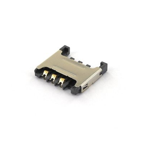 MICRO SIM CONNECTOR FIXED COVER 06PIN SMT 90° NORMAL H=2.65mm Manufacturers in Delhi