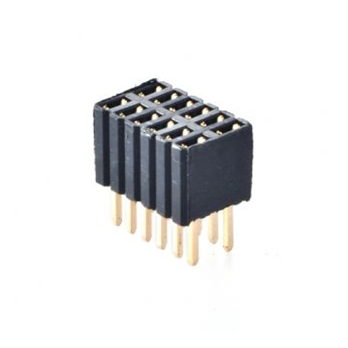 1.27X2.54mm FEMALE HEADER DIP 180° DUAL ROW Manufacturers in Delhi